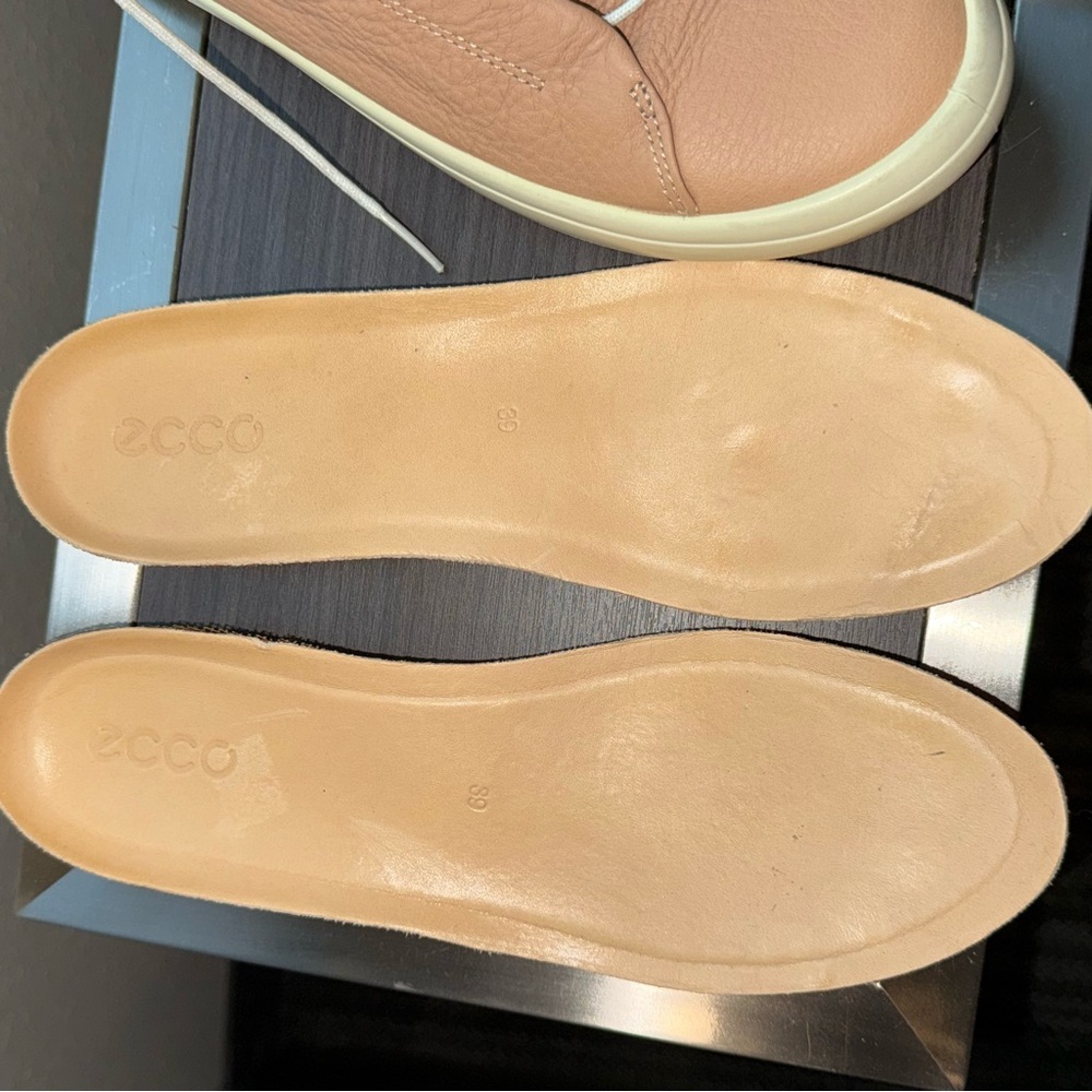 Ecco Women's Sneakers in Tan and White - Picture 10 of 15